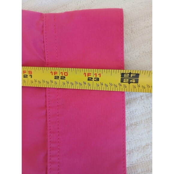 D.&Co Womens Blouse Tunic Pink roll-tab sleeve button shirt pockets 3X Office - Picture 14 of 16